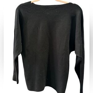 Vila Milano Black texture Sweater Dolman sleeve size S